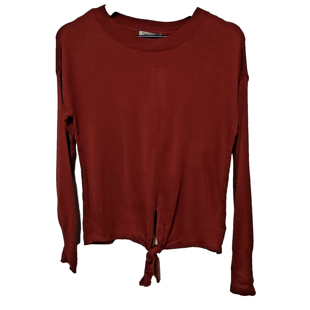 Dex Sweater Womens  XS Pullover Top Lightweight Ginger Casual